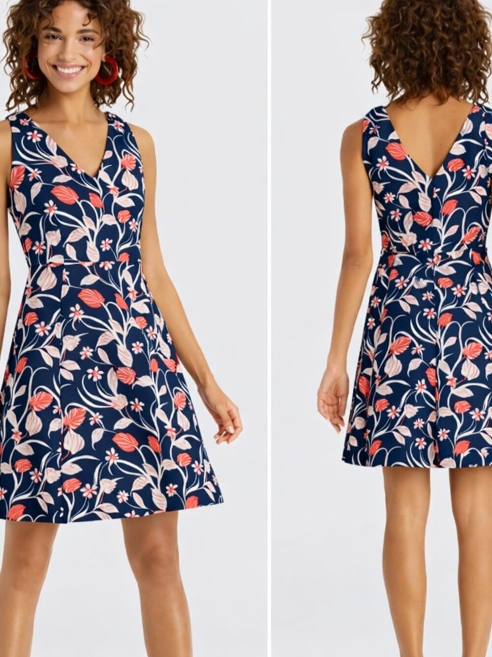 Draper James NWOT Floral Knot Love Circle Dress
